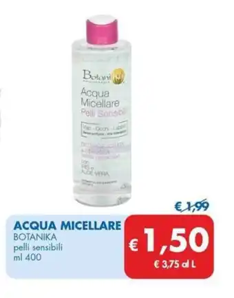 MD Discount ACQUA MICELLARE BOTANIKA pelli sensibili ml 400 offerta
