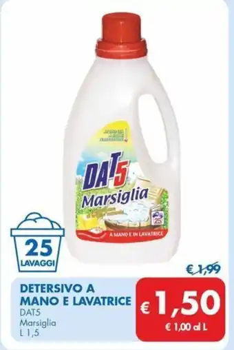MD Discount DETERSIVO A MANO E LAVATRICE DAT5 Marsiglia L 1,5 offerta