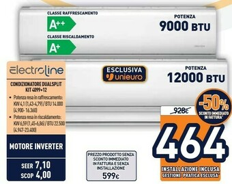Unieuro Electroline Condizionatore 4099+12 offerta