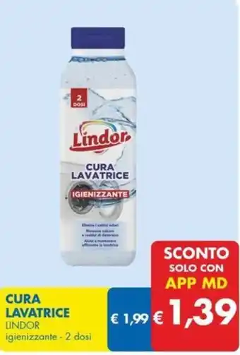 MD Discount CURA LAVATRICE LINDOR igienizzante -2 dosi offerta