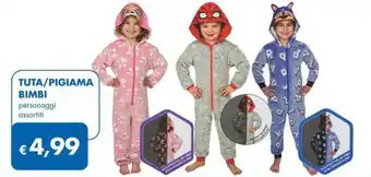MD Discount TUTA/PIGIAMA BIMBI personaggi assortiti offerta