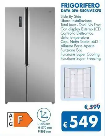 MD Discount FRIGORIFERO DAYA DFA-550NV2XFO offerta