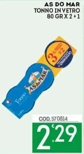 Às do Mar Tonno in Vetro 80gr x 2+1