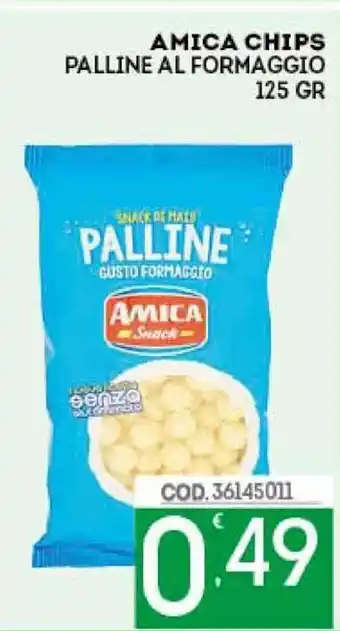 Eurocash Amica Chips Palline Al Formaggio 125gr offerta