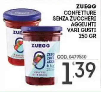 Zuegg Confetture senza Zuccheri Aggiunti 250gr