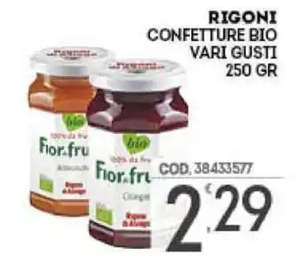 Eurocash Rigoni Confetture Bio 250gr offerta