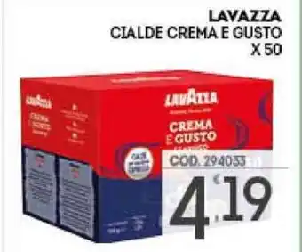 Eurocash Lavazza Cialde Crema e Gusto x 50 offerta
