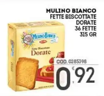 Eurocash Mulino Bianco Fette Biscottate Dorate 36 fette 315gr offerta