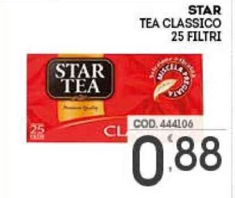 Eurocash Star Tea Classico 25 filtri offerta