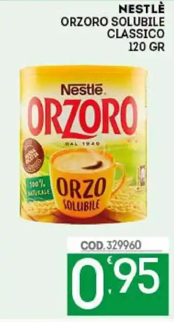 Nestlé Orzoro Solubile Classico 120gr