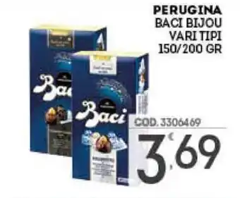 Eurocash Perugina Baci Bijou vari tipi 150/200gr offerta