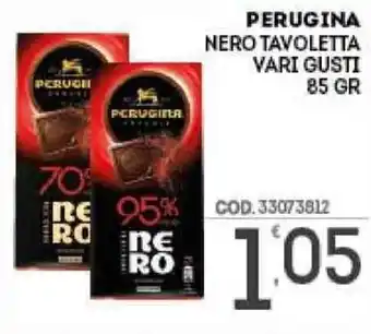 Eurocash Perugina Nero Tavoletta vari gusti 85gr offerta