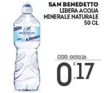 Eurocash San Benedetto Libera Acqua Minerale Naturale 50cl offerta