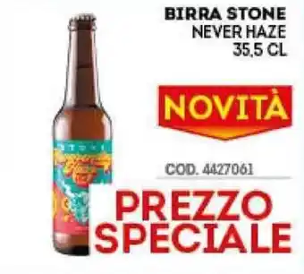 Eurocash Birra Stone Never Haze 35,5cl offerta