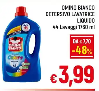 A&O OMINO BIANCO DETERSIVO LAVATRICE LIQUIDO 44 Lavaggi 1760 ml offerta