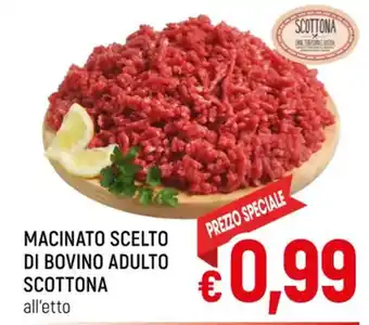 A&O MACINATO SCELTO DI BOVINO ADULTO SCOTTONA offerta