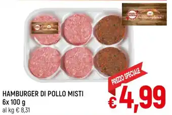 A&O HAMBURGER DI POLLO MISTI 6x 100 g offerta