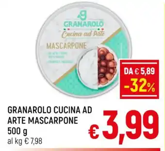 A&O GRANAROLO CUCINA AD ARTE MASCARPONE 500 g offerta