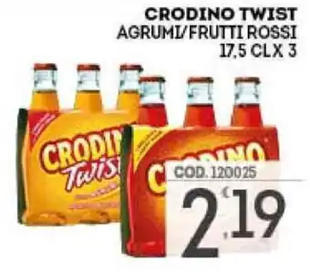 Eurocash Crodino Twist 17.5cl x 3 offerta
