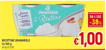 A&O RICOTTINE GRANAROLO 2x 100 g offerta