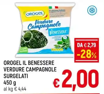 A&O OROGEL IL BENESSERE VERDURE CAMPAGNOLE SURGELATI 450 g offerta