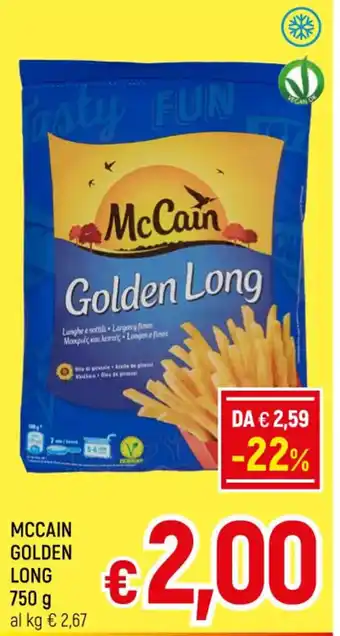 A&O MCCAIN GOLDEN LONG 750 g offerta