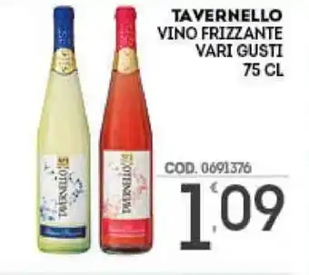 Eurocash Tavernello Vino Frizzante vari gusti 75cl offerta