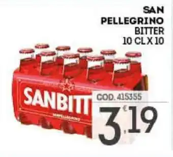 Eurocash San Pellegrino Bitter 10cl x 10 offerta