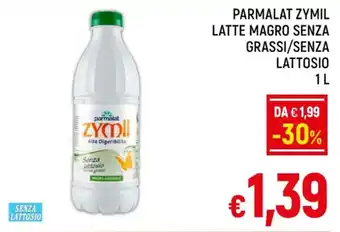 A&O PARMALAT ZYMIL LATTE MAGRO SENZA GRASSI/SENZA LATTOSIO 1 L offerta