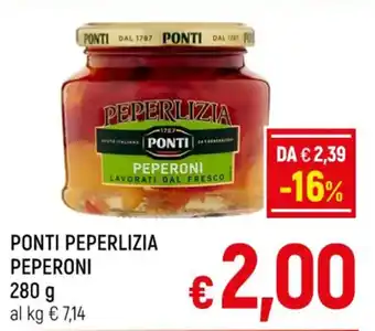 A&O PONTI PEPERLIZIA PEPERONI 280 g offerta