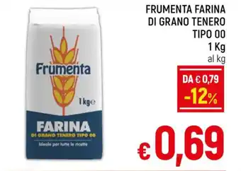 A&O FRUMENTA FARINA DI GRANO TENERO TIPO 00 1 Kg offerta