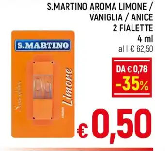 A&O S.MARTINO AROMA LIMONE / VANIGLIA/ANICE 2 FIALETTE 4 ml offerta