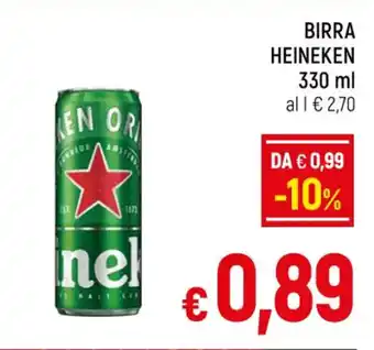 A&O BIRRA HEINEKEN 330 ml offerta