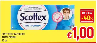 A&O SCOTTEX FAZZOLETTI TUTTI GIORNI 10 pz offerta