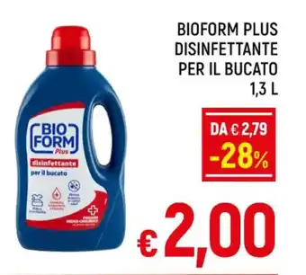 A&O BIOFORM PLUS DISINFETTANTE PER IL BUCATO 1,3 L offerta