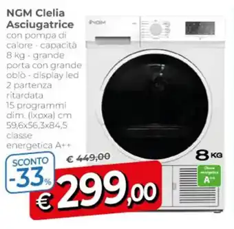 A&O NGM Clelia Asciugatrice offerta