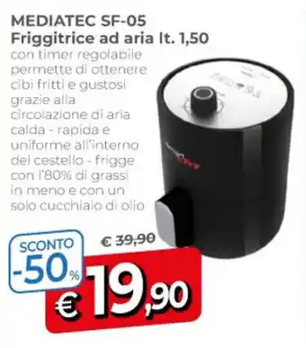 A&O MEDIATEC SF-05 Friggitrice ad aria It. 1,50 offerta