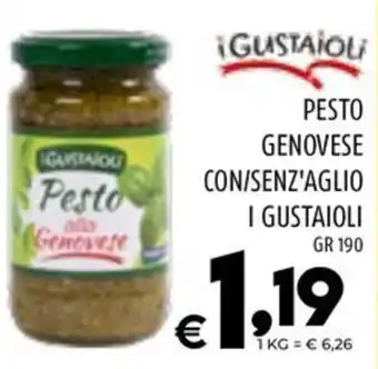 Il Centesimo PESTO GENOVESE CON/SENZ'AGLIO I GUSTAIOLI GR 190 offerta