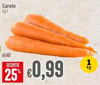 Pan Carote kg.1 offerta