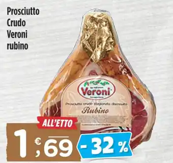 Prosciutto Crudo Veroni rubino