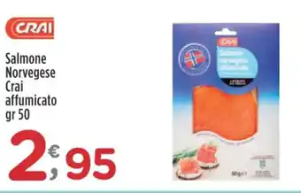 Crai Salmone Norvegese Crai affumicato gr 50 offerta