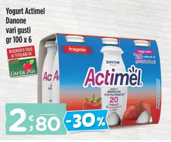 Yogurt Actimel Danone vari gusti gr 100 x 6