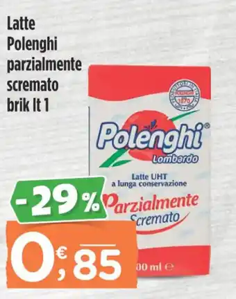 Crai Latte Polenghi parzialmente scremato brik It 1 offerta