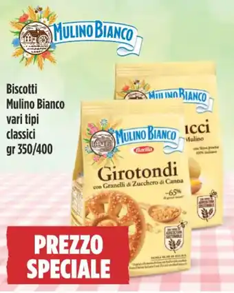 Crai Biscotti Mulino Bianco vari tipi classici gr 350/400 offerta