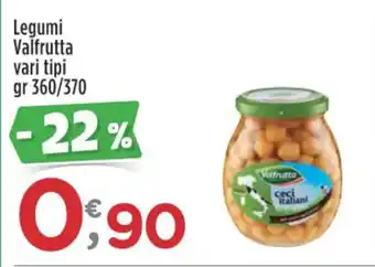 Crai Legumi Valfrutta vari tipi gr 360/370 offerta