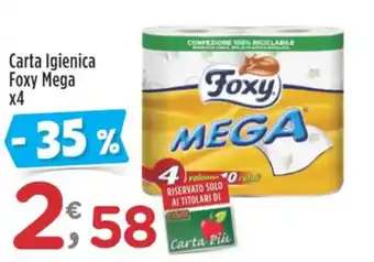 Crai Carta Igienica Foxy Mega x4 offerta