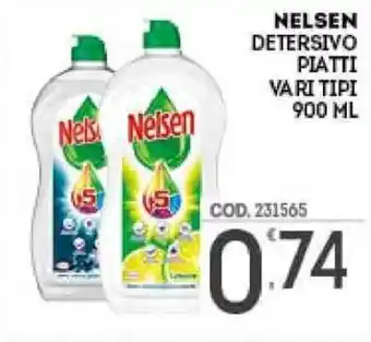 Eurocash Nelson Detersivo Piatti 900ml offerta