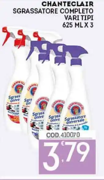 Eurocash Chanteclair Sgrassatore Completo 625ml x 3 offerta