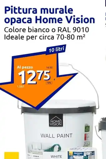 Action Pittura murale opaca Home Vision offerta