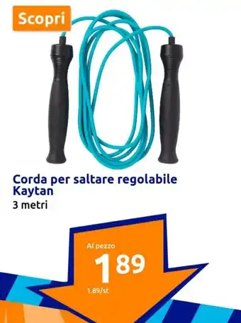 Action Corda per saltare regolabile Kaytan 3 metri offerta